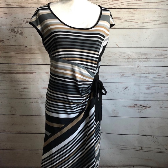 Joseph Ribkoff Dresses & Skirts - Joseph Ribkoff Dress Faux Wrap Side Tie Size 10